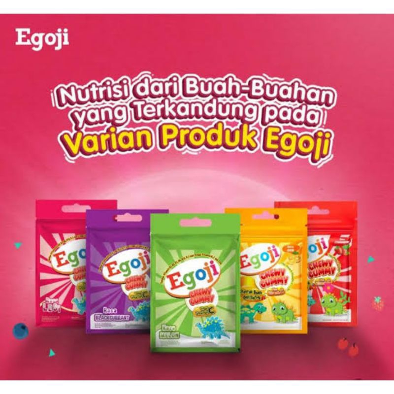 

Ecer 1 Sachet 20gr Egoji Chewy Gummy - multivitamin anak