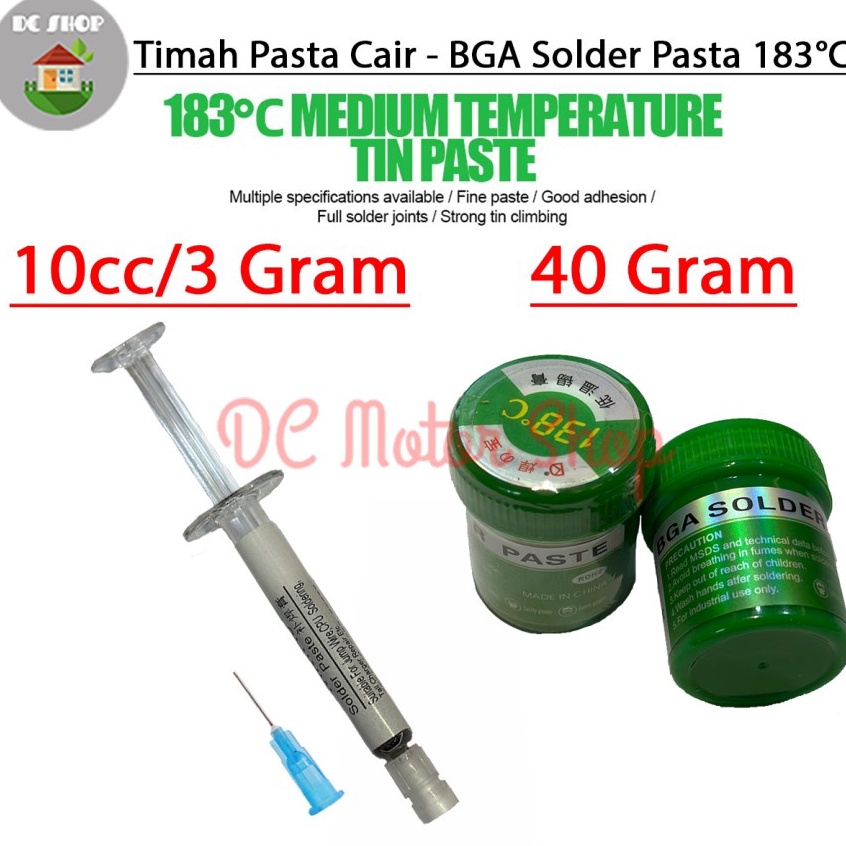TIMAH PASTA  TIMAH CAIR  TIMAH SOLDER PASTA UNTUK MENCETAK KAKI IC