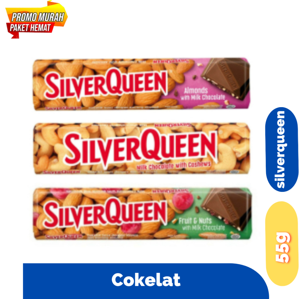 

Silverqueen Cokelat Susu Batang All varian 55/ 58 gram