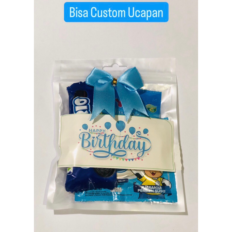

mini gift snack | mini hampers varian blue
