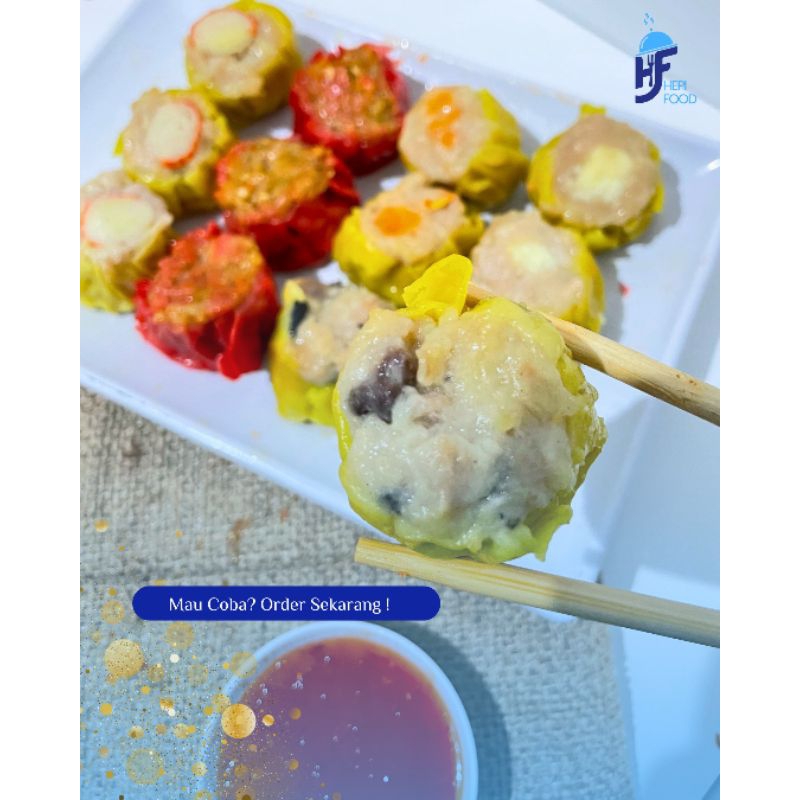 

Dimsum siomay warna warni premium