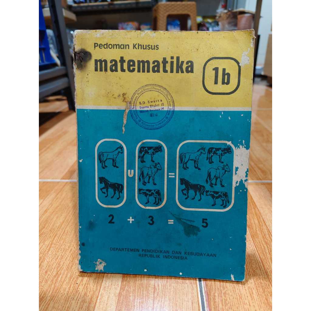 Koleksi Buku Jadul Pelajaran jaman SD Matematika 1b