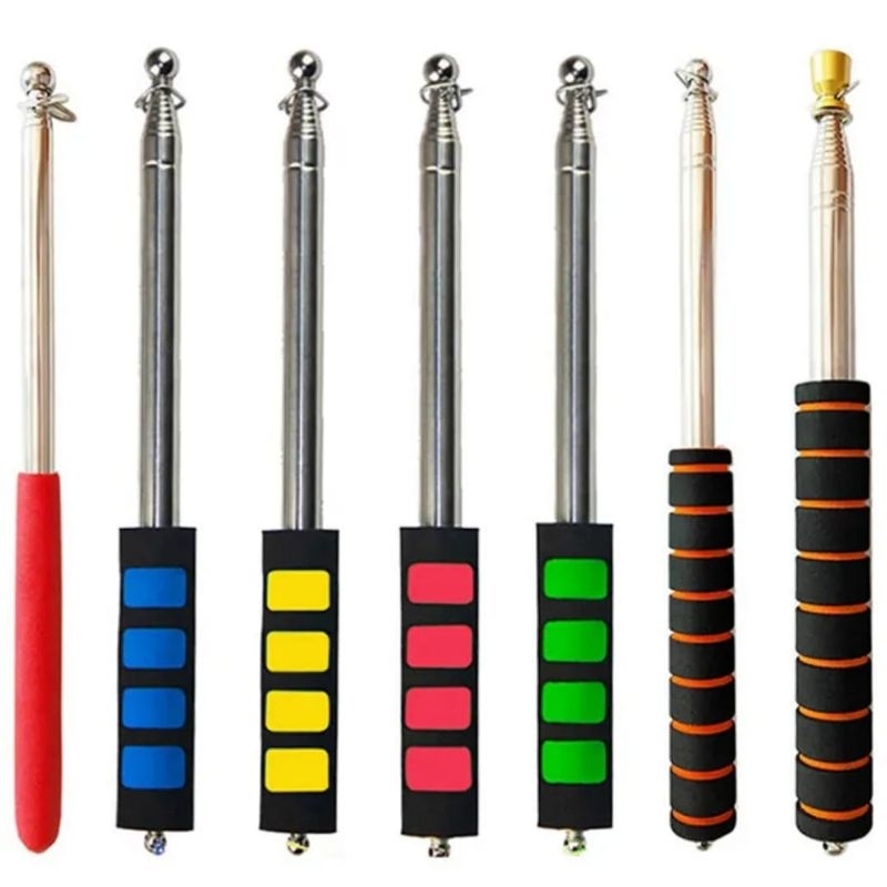 2 Meter Tiang Bendera Stainless Steel / Tongkat Bendera Lipat Telescopic Flagpole / Tiang Bendera