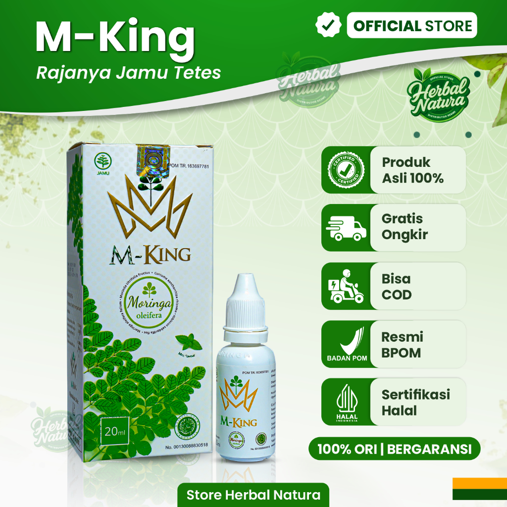 [Whispers] M-KING Jamu Tetes Herbal Moringa King 100% Original