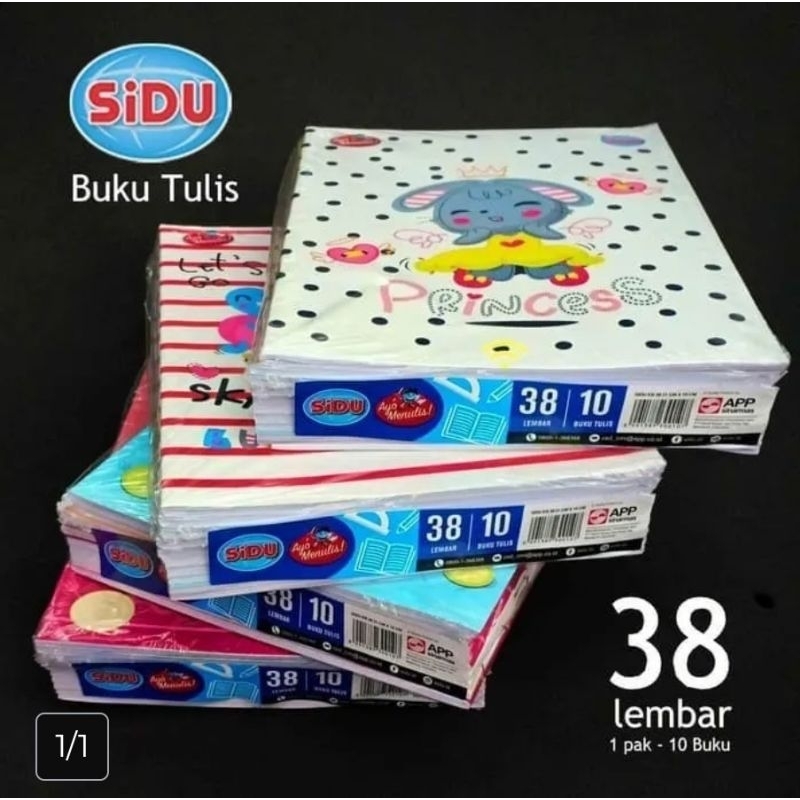 

Buku tulis sidu 38/ 1 Dos isi 320 buku/32 pack
