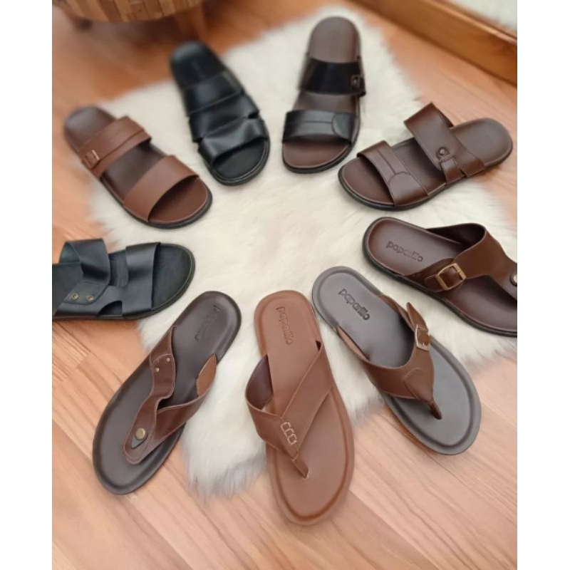 [PAPARILLO SANDAL KULIT] /SANDAL KULIT SAPI/SANDAL KULIT PRIA/SANDAL KULIT GARUT/SANDAL KULIT ASLI