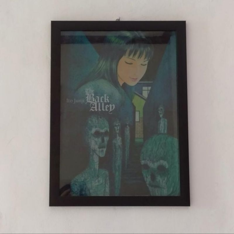 Poster Ito Junji The Back Alley Official + Frame Kaca A3