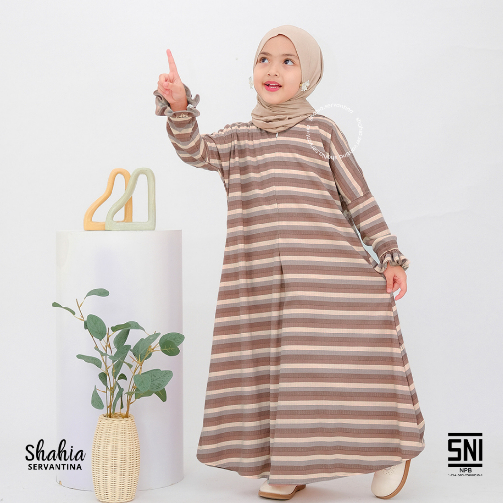 Shahia Servantina - Nola Dress Gamis Anak Perempuan