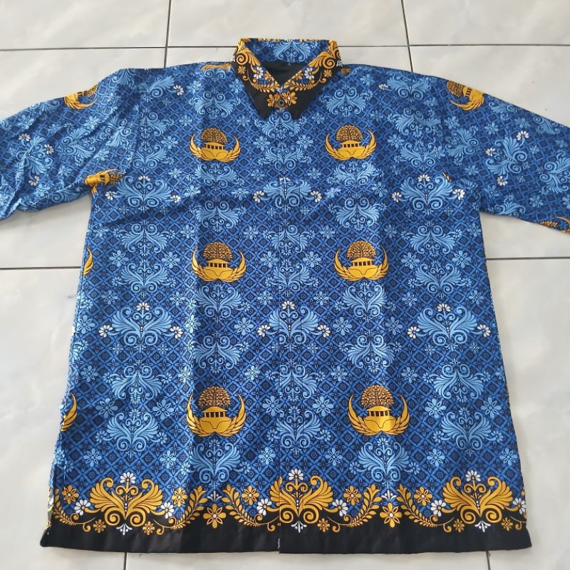 KORPRI PRIA SERAGAM ASN KORPRI KERAH HITAM KATUN TERBARU KORPRI