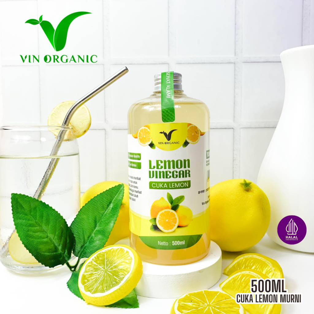 

VIN ORGANIC Cuka Lemon With The Mother 250ml & 500ml