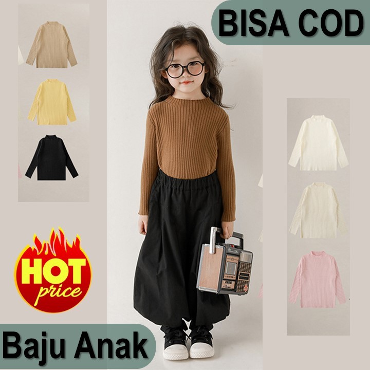 Baju rajut anak Perempuan Style Korea/Atasan anak perempuan/rajut anak viral termurah
