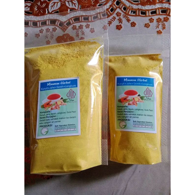 

kunyit instan 100gr/kunyit jahe sereh lengkuas instan 100gr