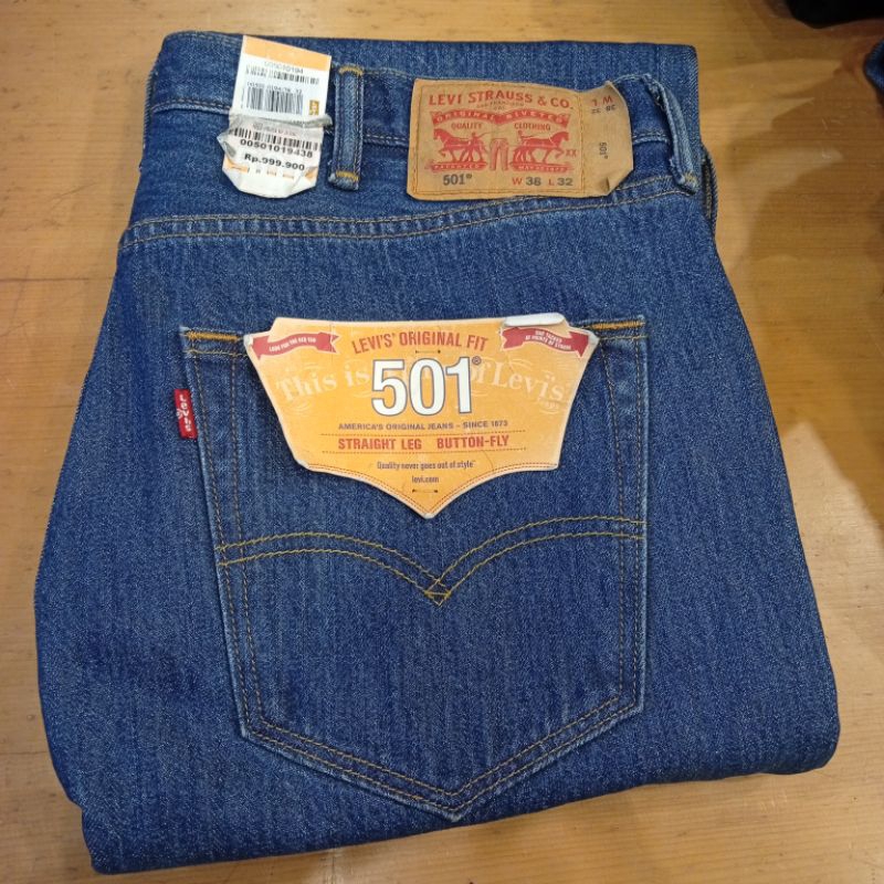 Celana Jeans 501 Original Fit Dark Stonewash 501-0194