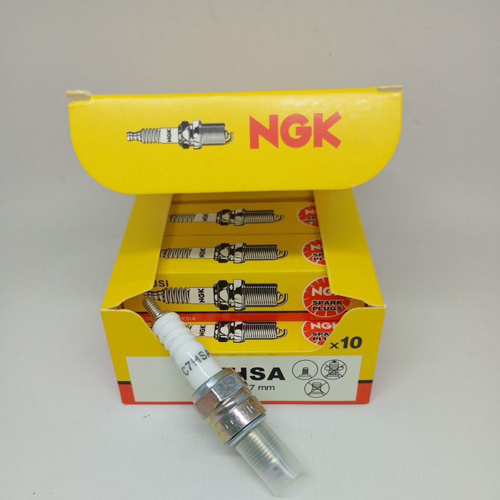 Busi C7 NGK Busi Pendek Grand Revo Supra Supra fit New Motor Bebek