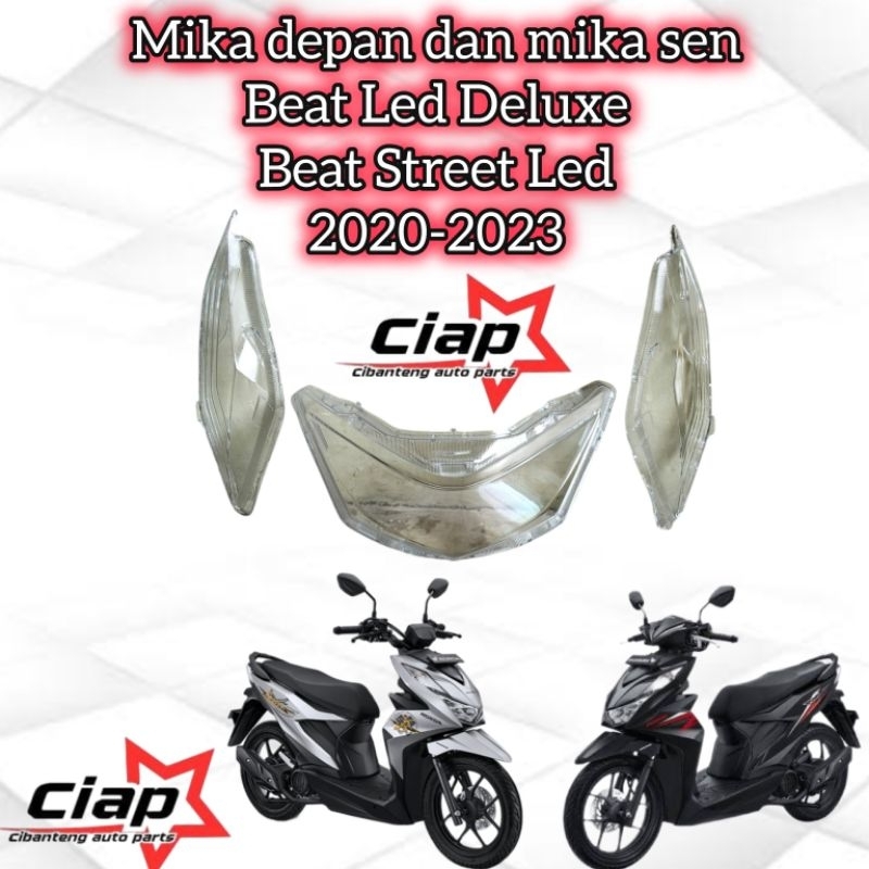 Mika Kaca Lampu Depan Beat New Led Deluxe Beat Street Led 2020 2021 2022 2023