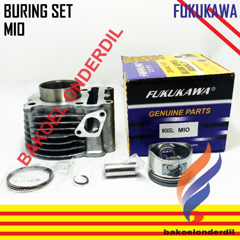 BURING SET CYLINDER BLOK SET MIO M3 MIO J MIO KARBURATOR MERK FUKUKAWA
