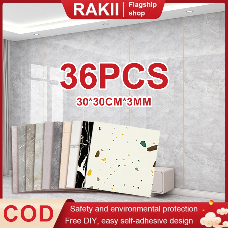 36 pcs wallpaper vinil marmer 30 x 30 cm / stiker kabinet marmer granit vinil marmer / wallpaper kam
