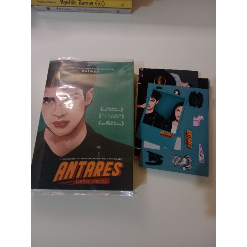Preloved Novel Antares Original TTD Penulis + Bonus Merchandise