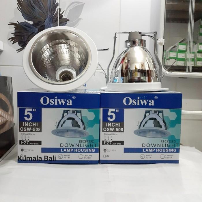 Kap Lampu Downlight Fitting Plafon OSIWA 3.5 4 5 PUTIH Rumah Fitting
