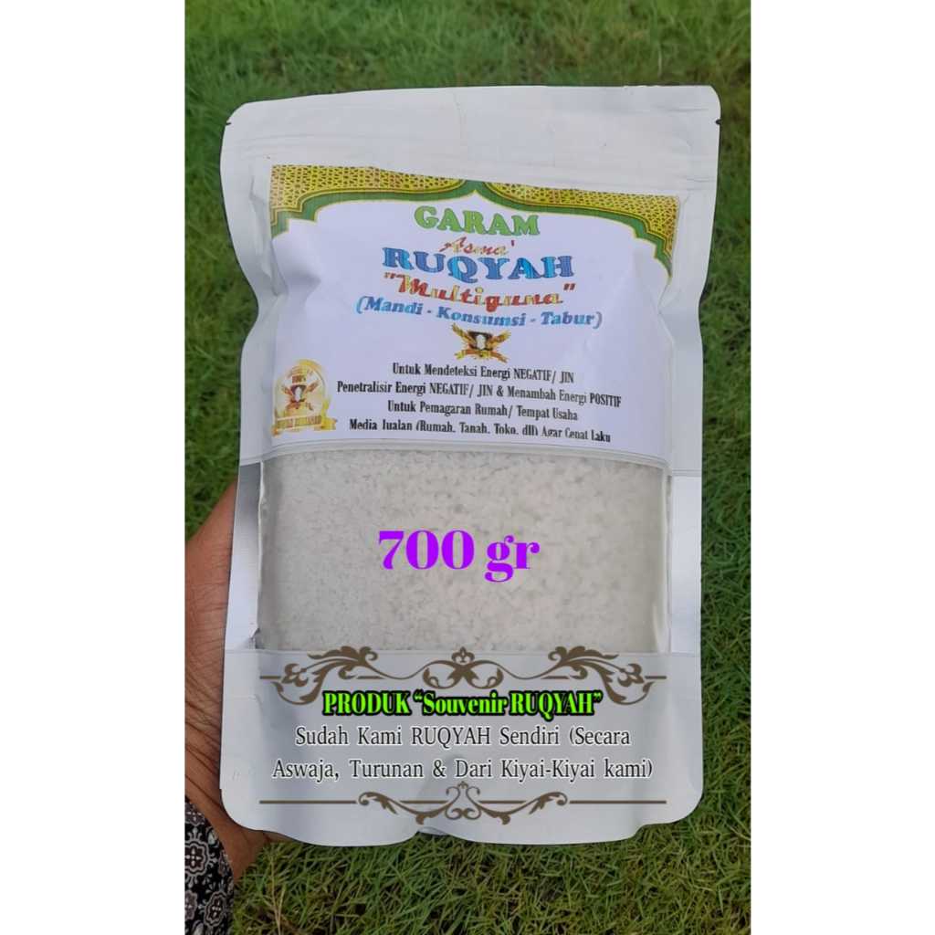 

Garam MULTIGUNA -+700gr Do a Pendeteksi Energi NEGATIF Power Boster Jualan atau Pemagaran Usaha