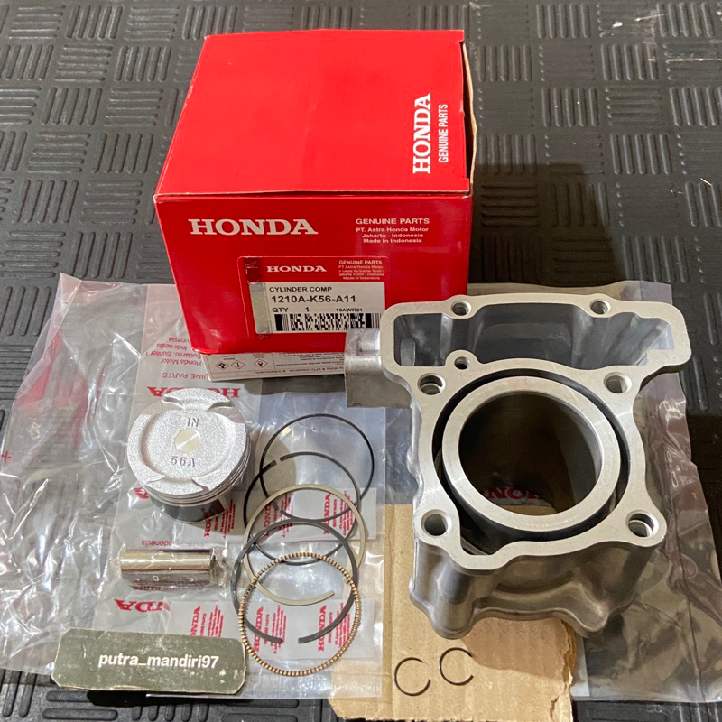 BLOK SEHER+PISTON KIT HONDA SONIC 150 R SUPRA GTR CB150 R LED K56