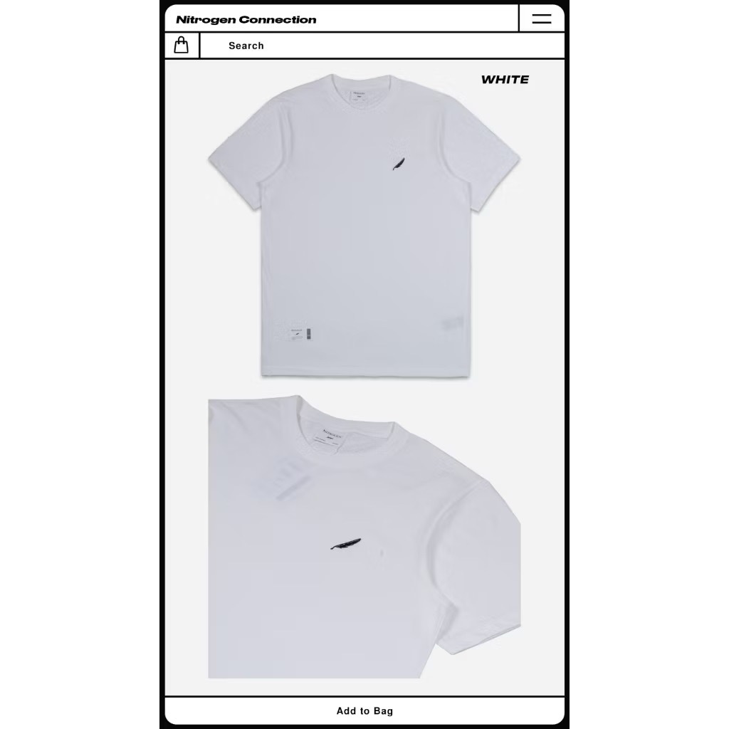 Kaos Nitrogen Original | Kaos Nitrogen | Gigabyte | Nitro Logo White