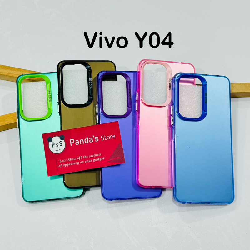 Case Vivo Y04 , Y04s , Y19s GT 5G IMD SoCool Softcase Hybird Glossy Hologram Casing COOL