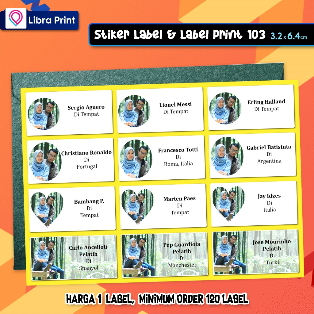

CETAK STIKER LABEL 103 / PRINT LABEL NAMA UNDANGAN / LABEL BUKU MOTIF CUSTOM FOTO