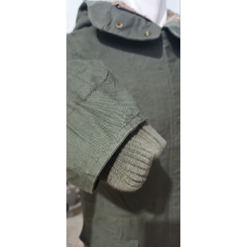 jaket beams heart long parka musim dingin/winter/motoran berhoodie size M