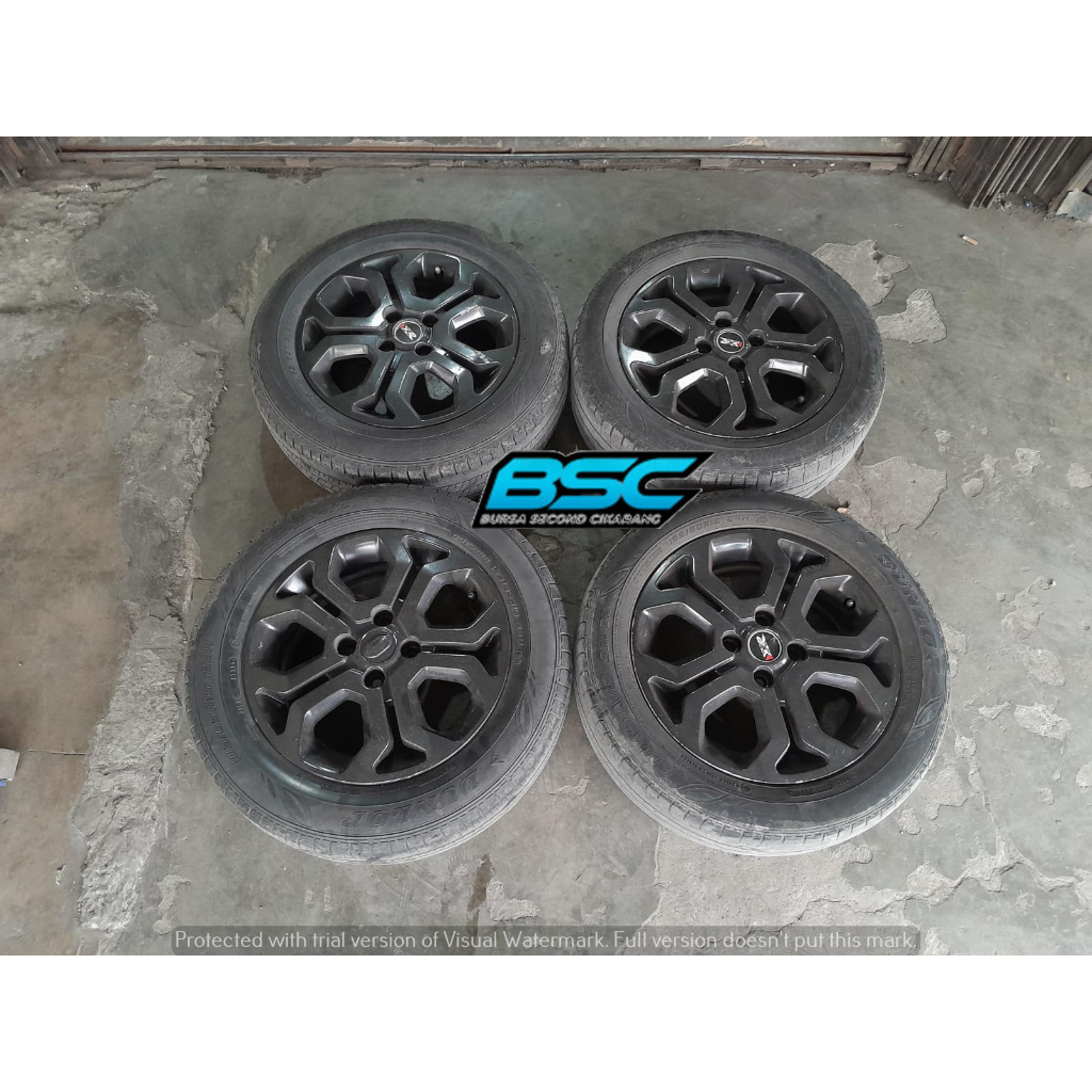 Velg Mobil Second R15 Copotan Ori Datsun Go Pcd 4x100 Ban Bonus Ring 15 Buat Nissan March Ayla Sigra