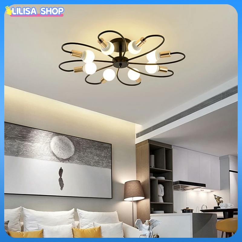 Lampu ruang tamu minimalis Ruang Tamu Minimalis Hias Lampu Kamar Tidur Lampu Plafon Minimalis Lampu（