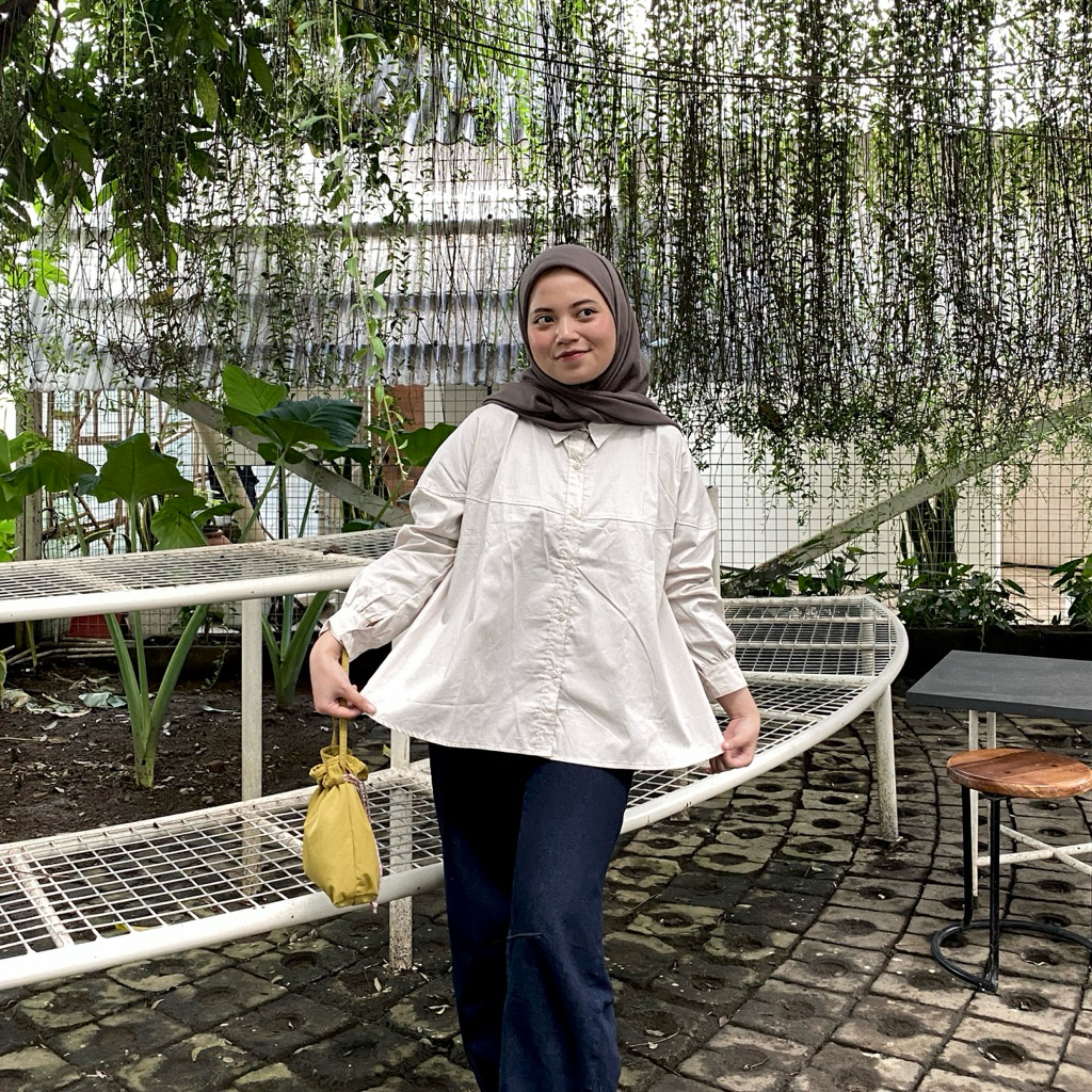 Sandline Oversize Shirt by Clottonwear - Oversize Shirt, Crop Shit, Kemeja Oversize, Kemeja Crop