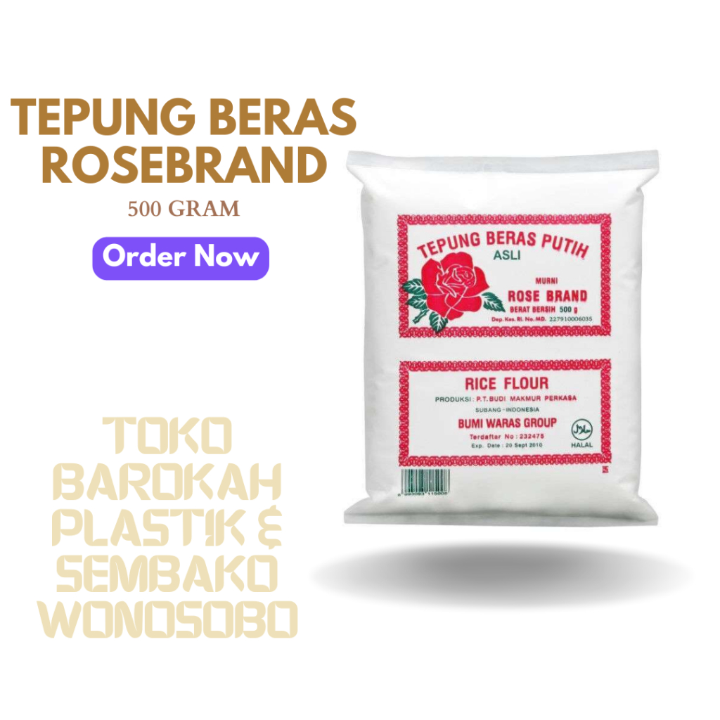 

ROSE BRAND Tepung Beras Putih 500g - Tepung Beras Rose Brand