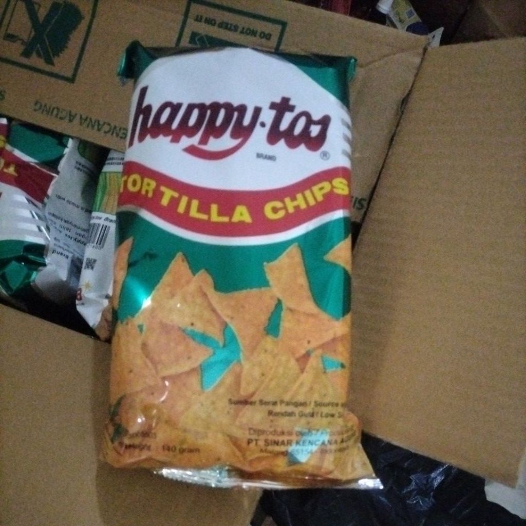 

HAPPYTOS TORTILLA CHIPS BUNGKUS HIJAU