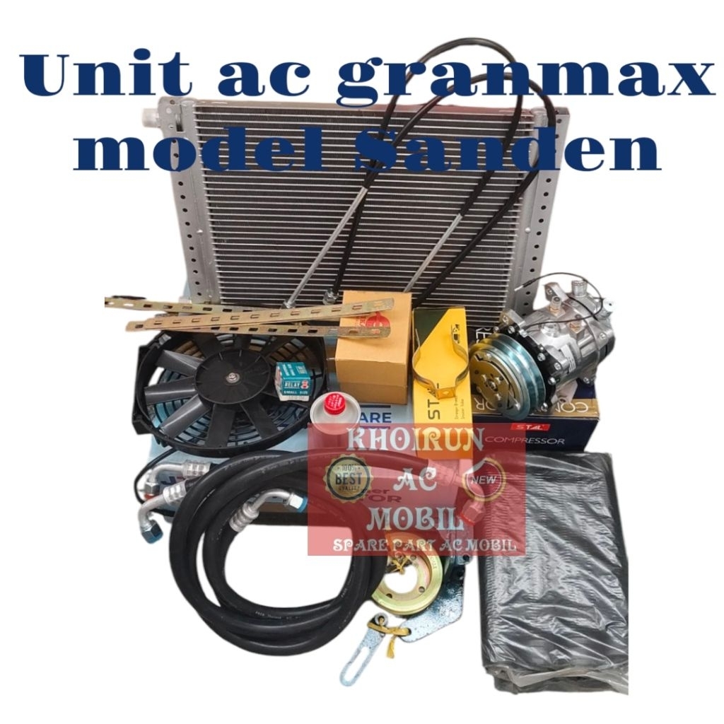 Unit Pasang Baru AC Mobil Gran Max  Granmax Pick Up Model Sanden 507 Imitasi