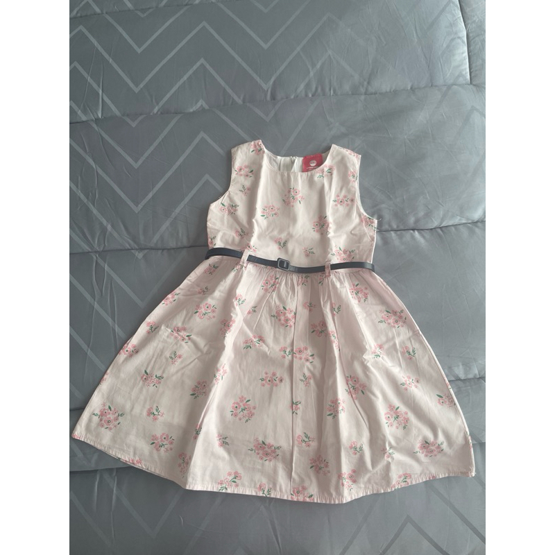 preloved Tough kidz - Floral dress with belt 104cm 4-5 years