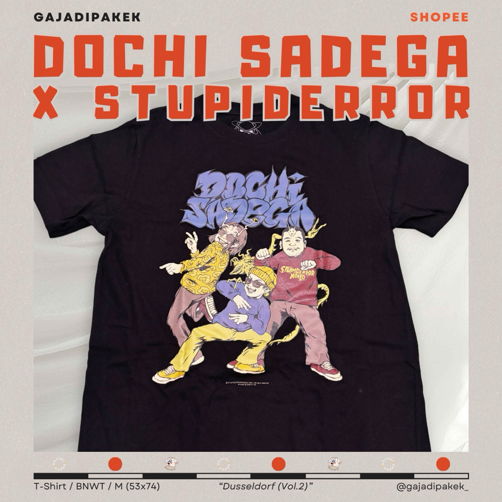 DOCHI SADEGA X STUPIDERROR – DUSSELDORF (VOL. 2) [Kaos/Tshirt/Merch Band]