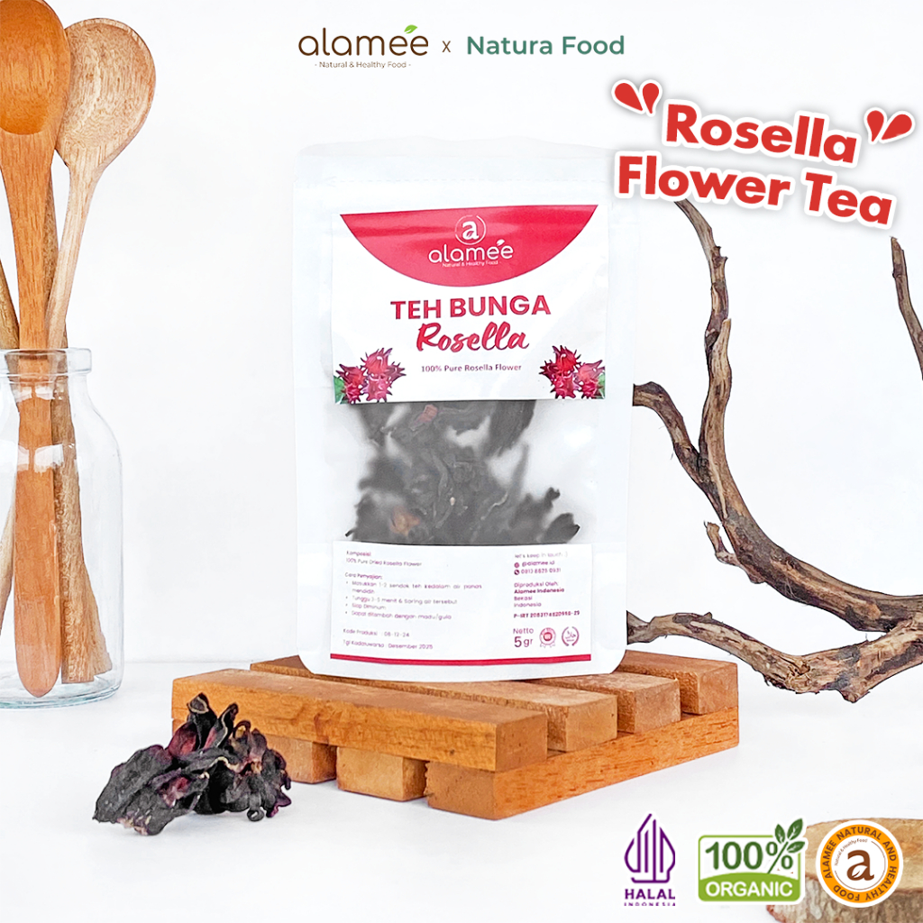 

ALAMEE Teh Rosella Bunga Kering Rosela Tea Flower Merah Premium Organik Red Premium 5gr
