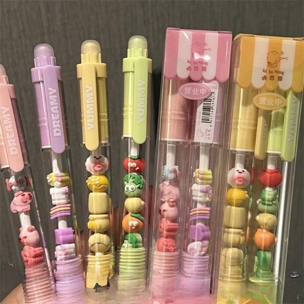 

HG65 PULPEN SILIKON ISI 2 PCS/ PEN SILIKON / PULPEN 0.5 MM KARAKTER LUCU BISA COD