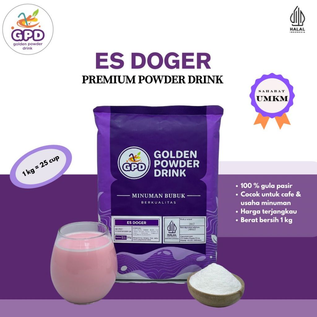 

Bubuk minuman Premium - Es Doger - Golden powder drink