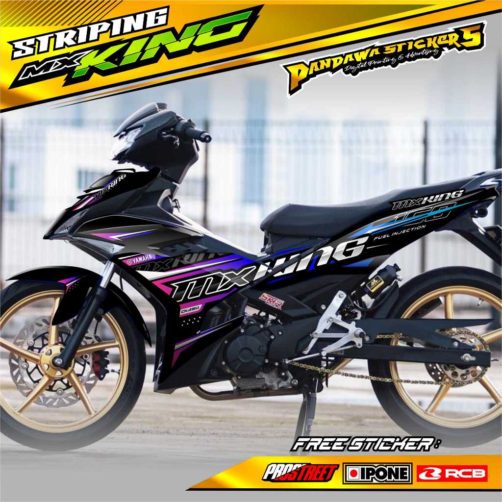 STRIPING VARIASI YAMAHA JUPITER MX KING CUSTOM / STICKER LIST MOTOR JUPITER MX KING