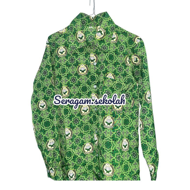 Seragam batik/ Seragam sekolah/ Alifa Hijau/ Batik sekolah/ Seragam SD-MI/ Seragam Dta/ Kemeja batik