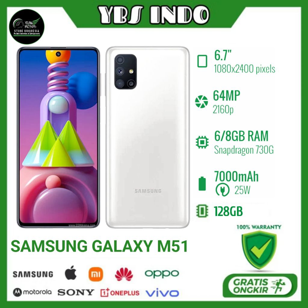 Samsung Galaxy M51 SEIN - Smartphone Bekas Bergaransi