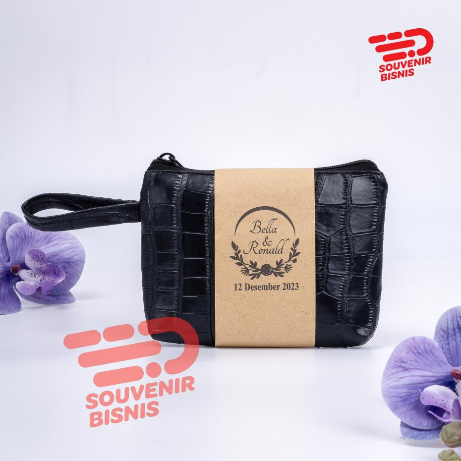 Souvenir pernikahan pouch kapal croco ukuran 16 dan 19 dompet kosmetik clutch mini unik murah cantik