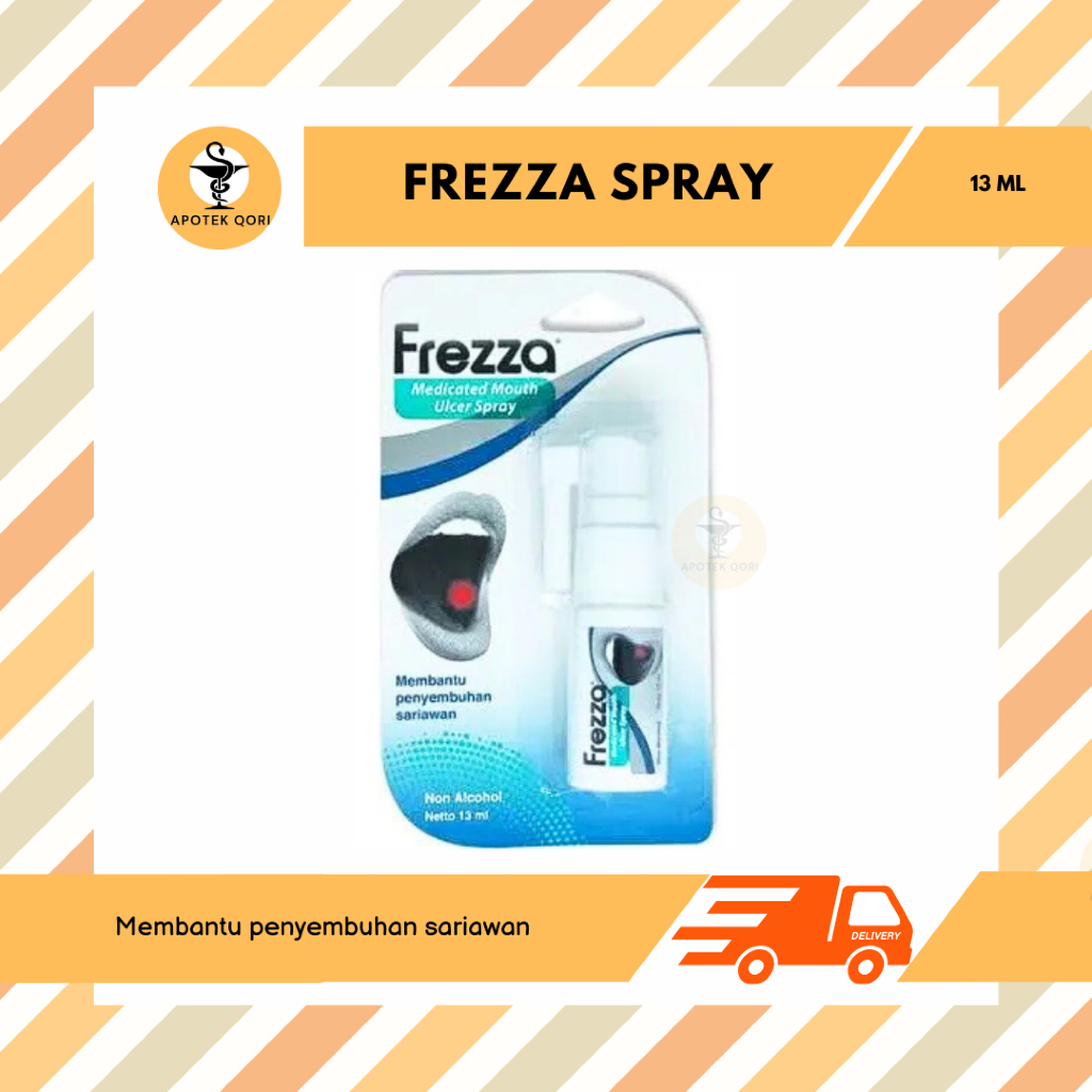 FREZZA MEDICATED MOUTH ULCER SPRAY 13 ML / SEMPROT MULUT PEREDA SARIAWAN