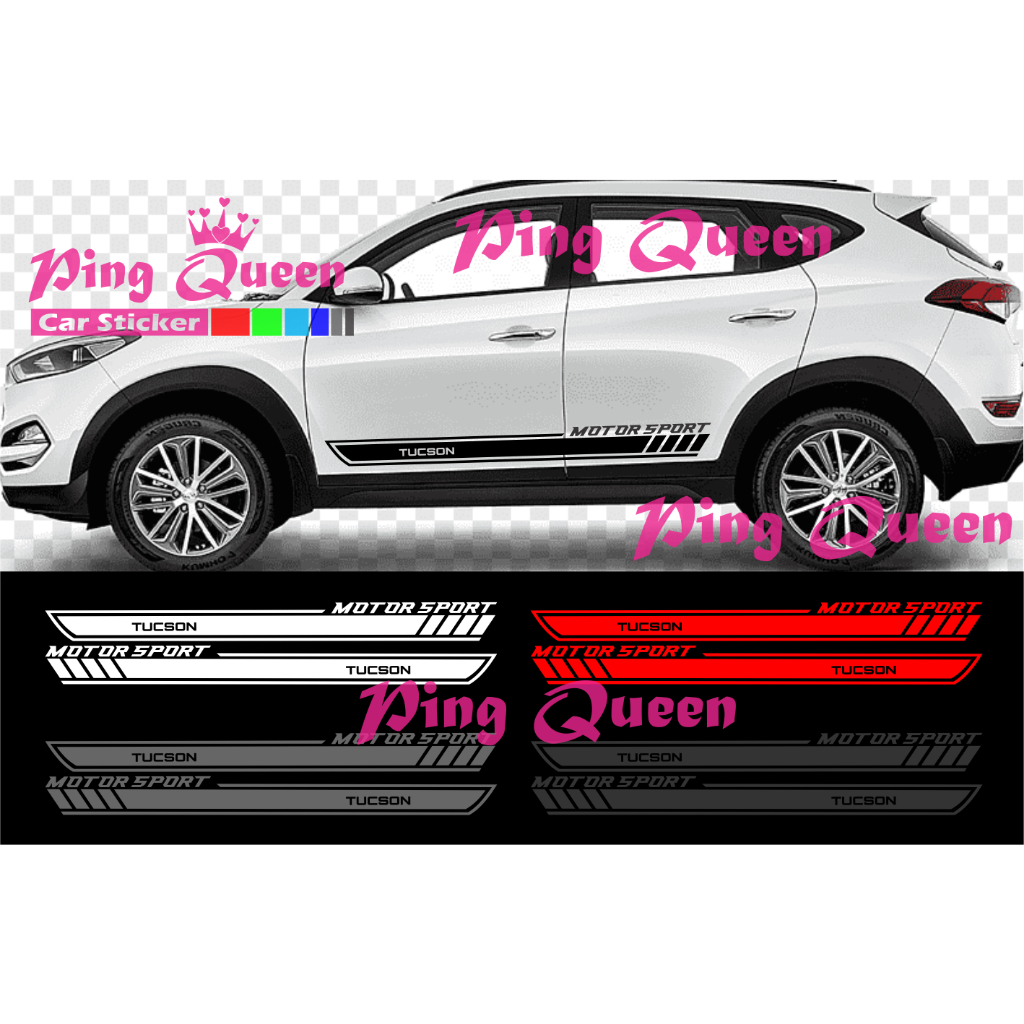 Sticker stiker mobil tucson cutting sticker mobil hyundai tucson sticker mobil terbaru