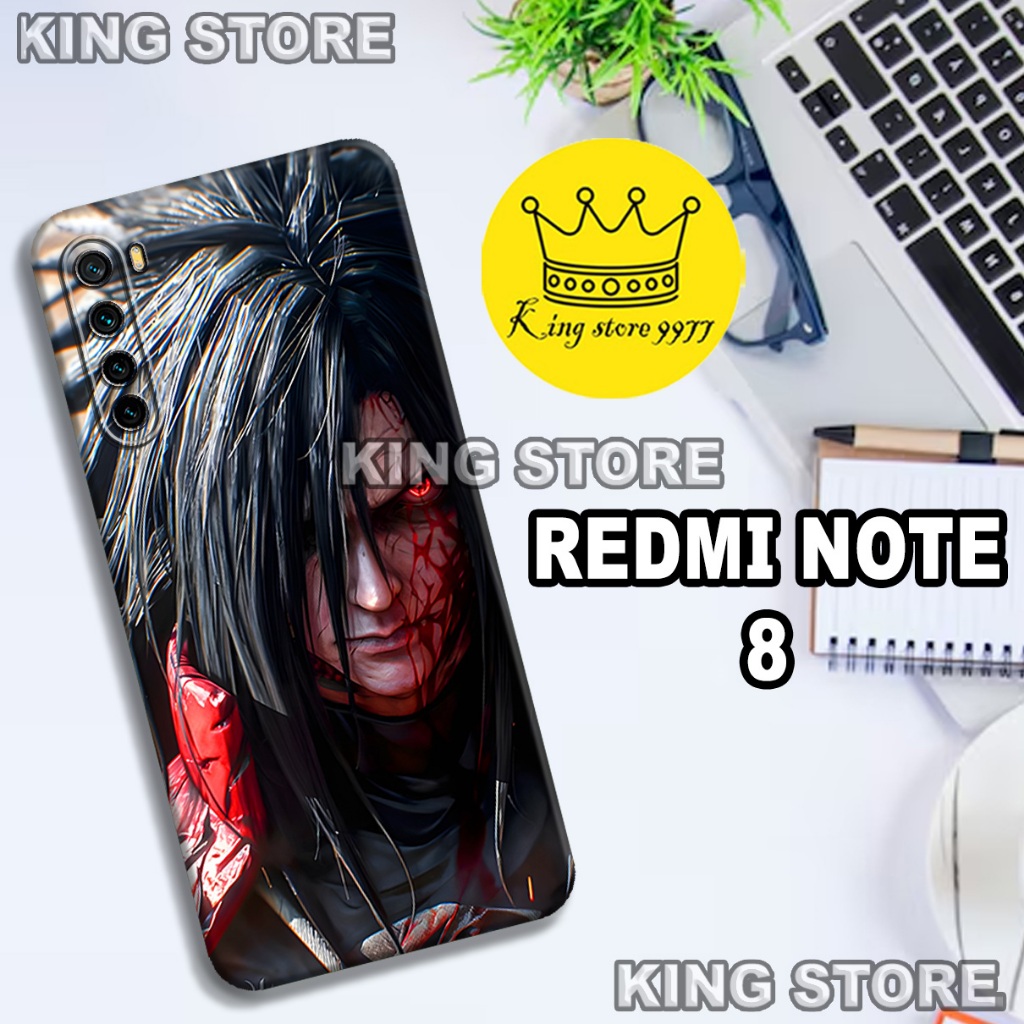 (KS8)  Softcase karet untuk REDMI NOTE 8 Motif gambar karakter Anime Naruto/casing REDMI NOTE 8 terb