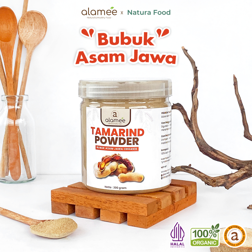 

ALAMEE Bubuk Asam Jawa Tamarind Seasoning Poweder Murni Tanpa Campuran Bumbu Masakan Dapur 300gr