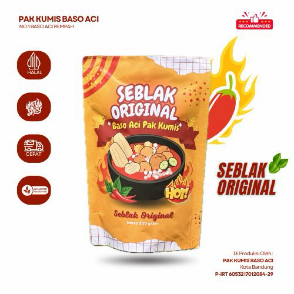 

Seblak Original Khas Bandung - Baso Aci Pak Kumis