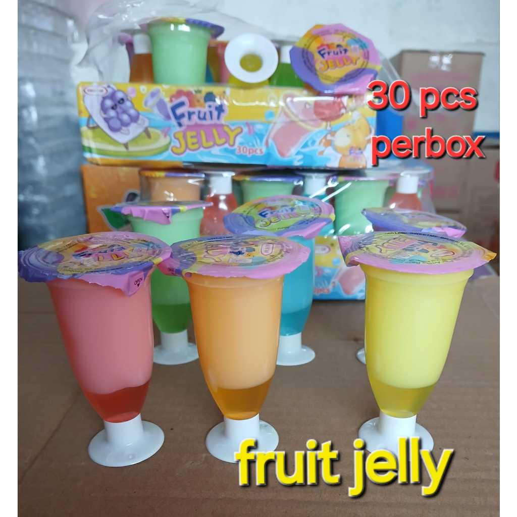 

fruits JELLY bentuk gelas isi 30 pc